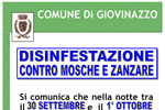 30/09: Disinfestazione contro mosche e zanzare